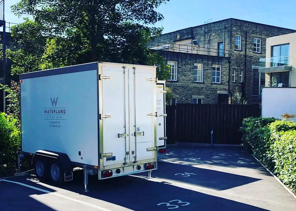 Temporary Fridge Space - Refrigerated Trailer Hire & Freezer Trailer Hire from Waterland Event Hire Brough Hull East Yorkshire