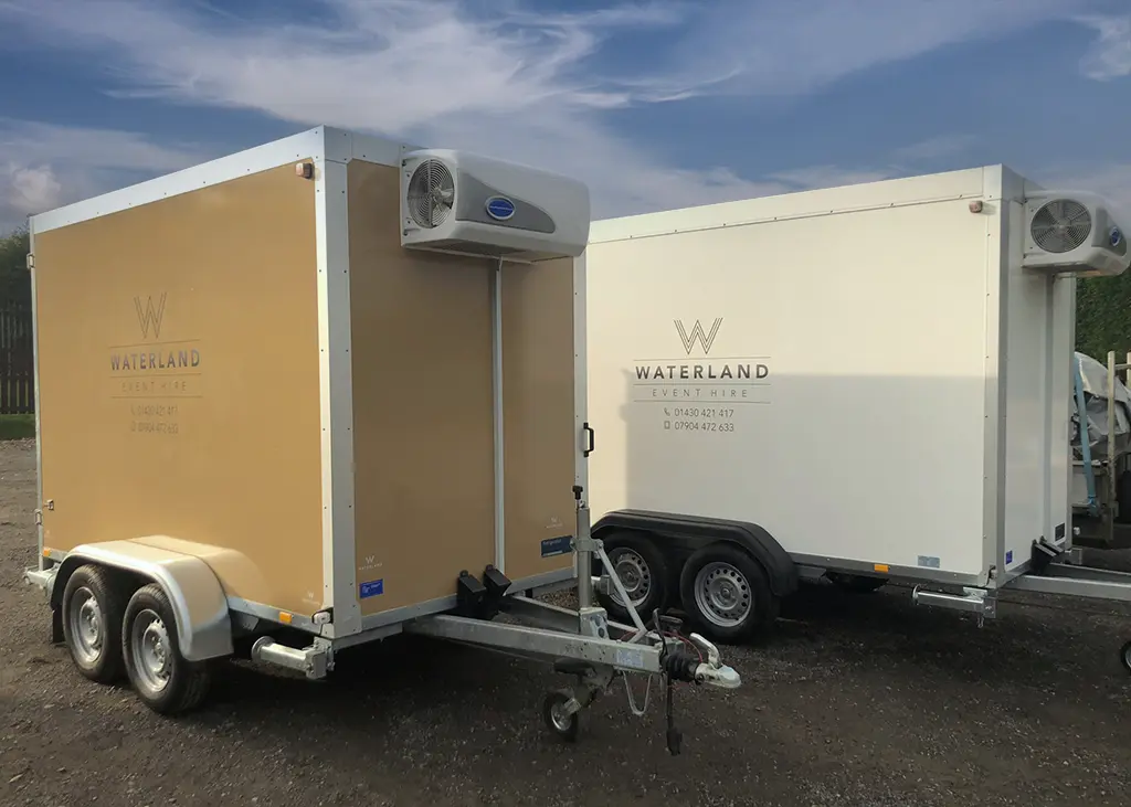 Temporary Fridge Space - Refrigerated Trailer Hire & Freezer Trailer Hire from Waterland Event Hire Brough Hull East Yorkshire